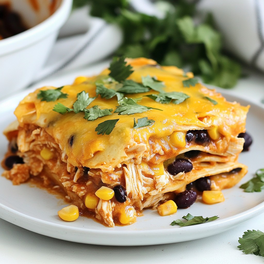 Herzhafte Restaurant-Style Chicken Enchilada Casserole
