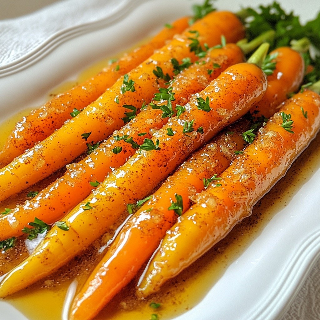 Maple Brown Sugar Glazed Carrots Köstliche Beilage