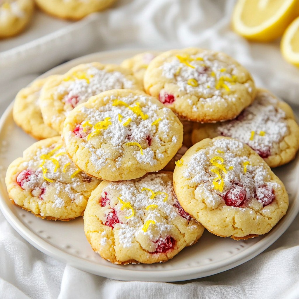 Raspberry Lemon Sugar Cookies Rezept für Genuss