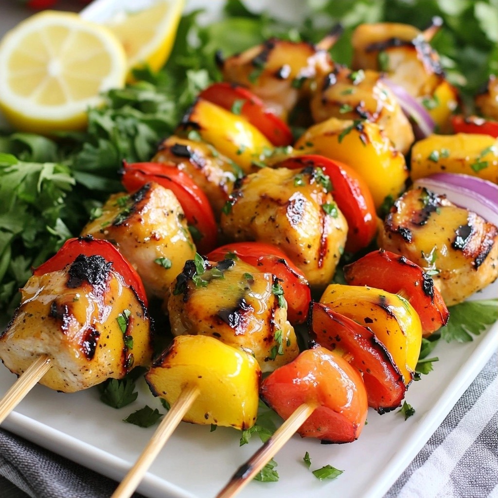 Tangy Copycat Recipes Honey Mustard Chicken Skewers