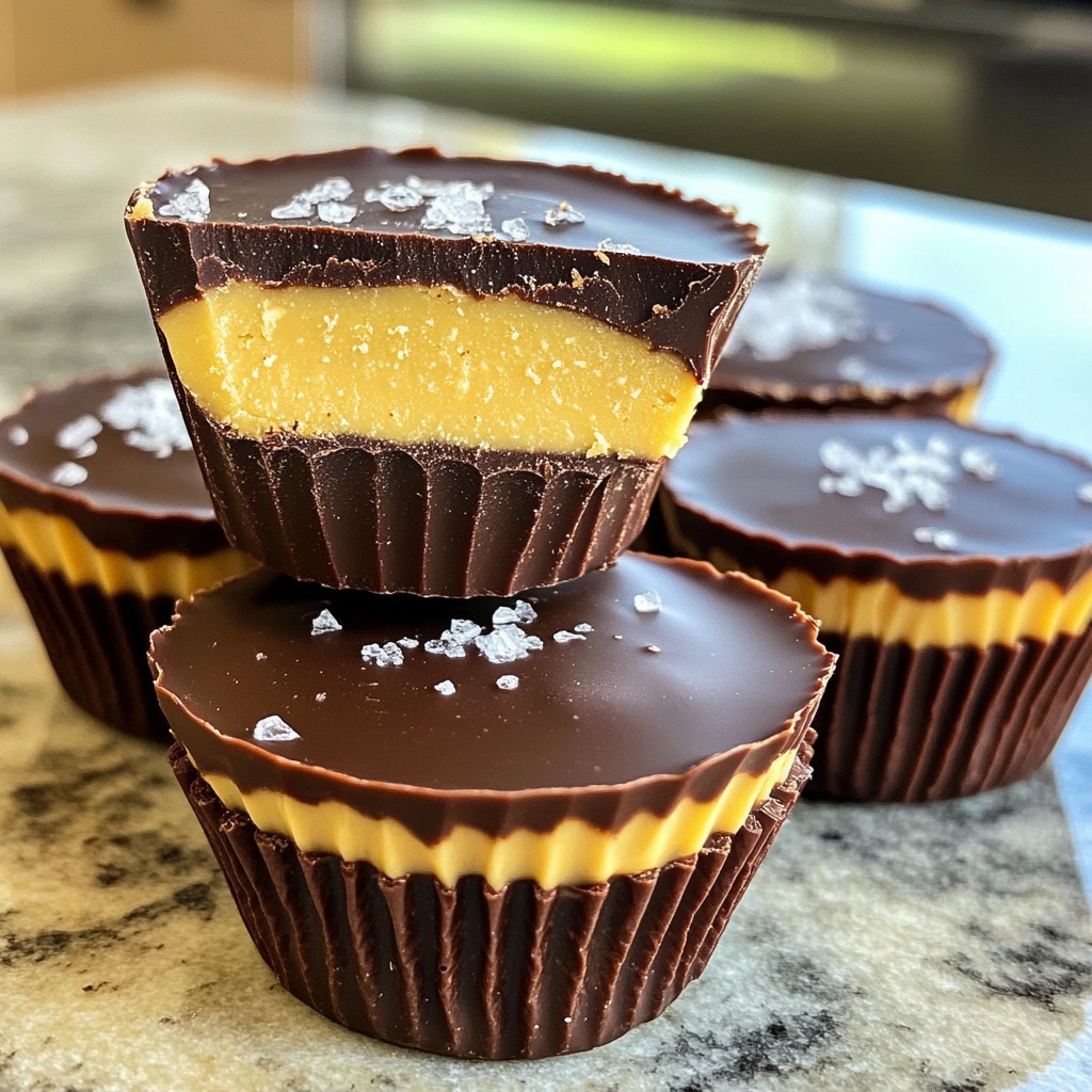 Schokoladen-Mandelbutter-Tassen Einfaches Rezept