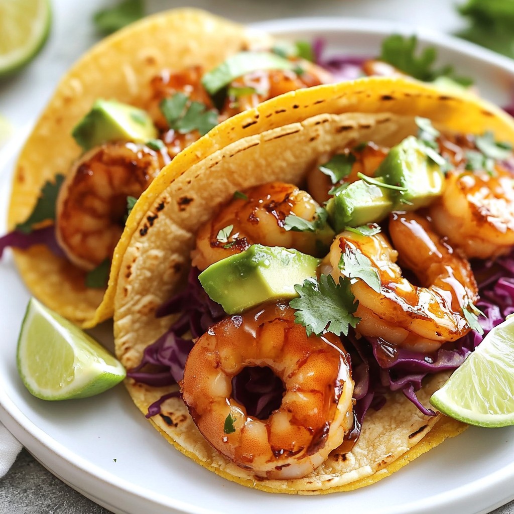Honey Garlic Shrimp Tacos Schnelles und leckeres Rezept