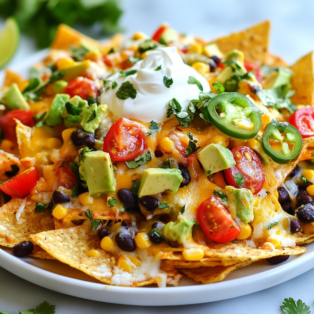Loaded Veggie Nachos Leckerer Genuss für Jeden