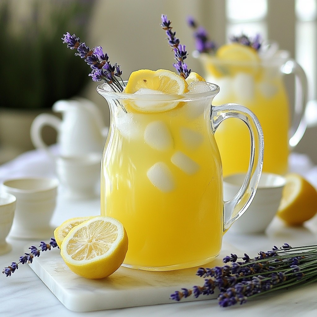 Lavendel-Honig-Limonade Erfrischend und Einzigartig