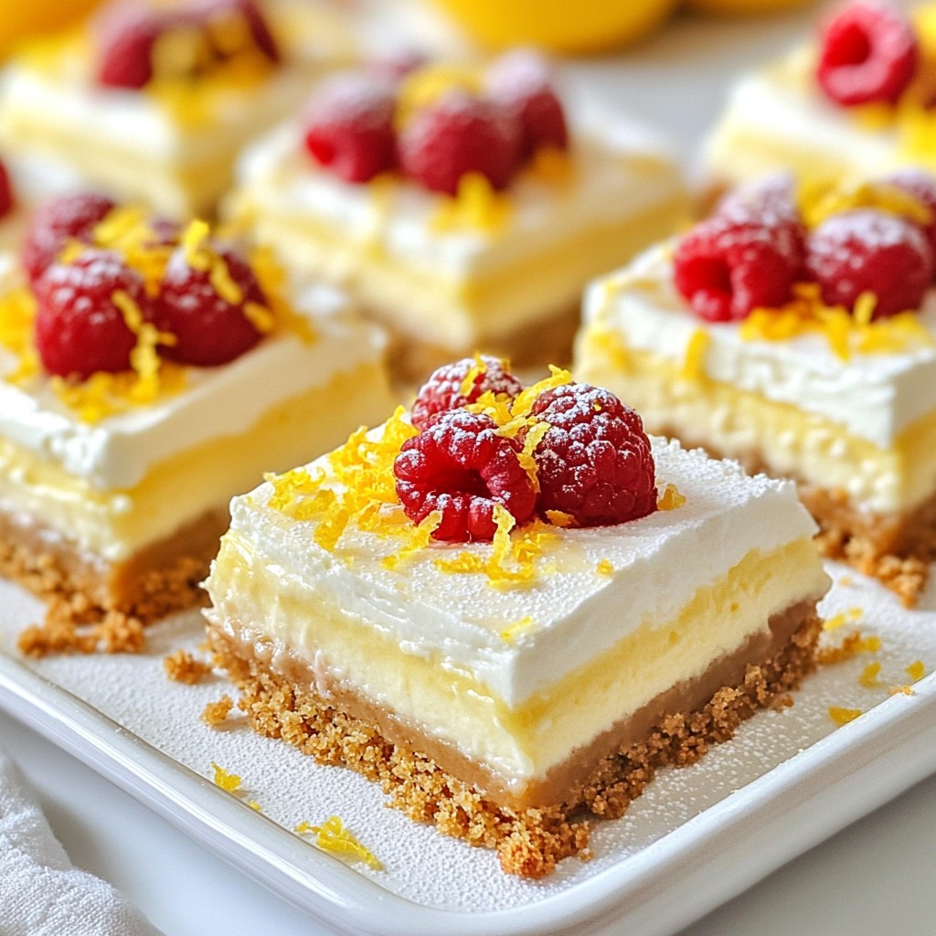 Lemon Raspberry Cheesecake Bars Einfach und Lecker