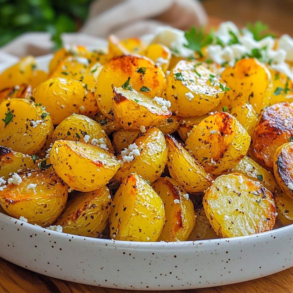 Griechische Zitronen-Röstkartoffeln Lecker und Einfach