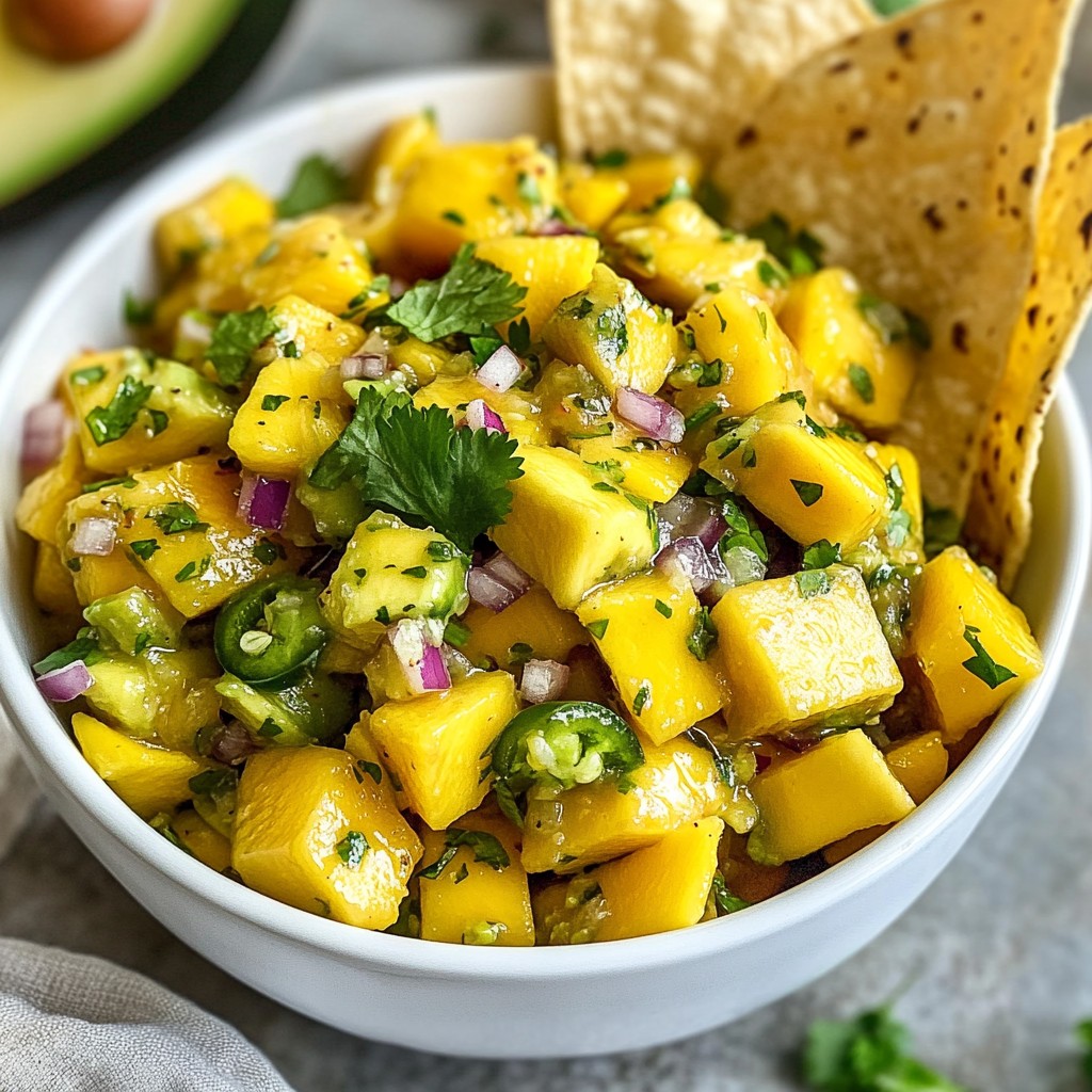 Mango Avocado Salsa Frisch und Einfaches Rezept