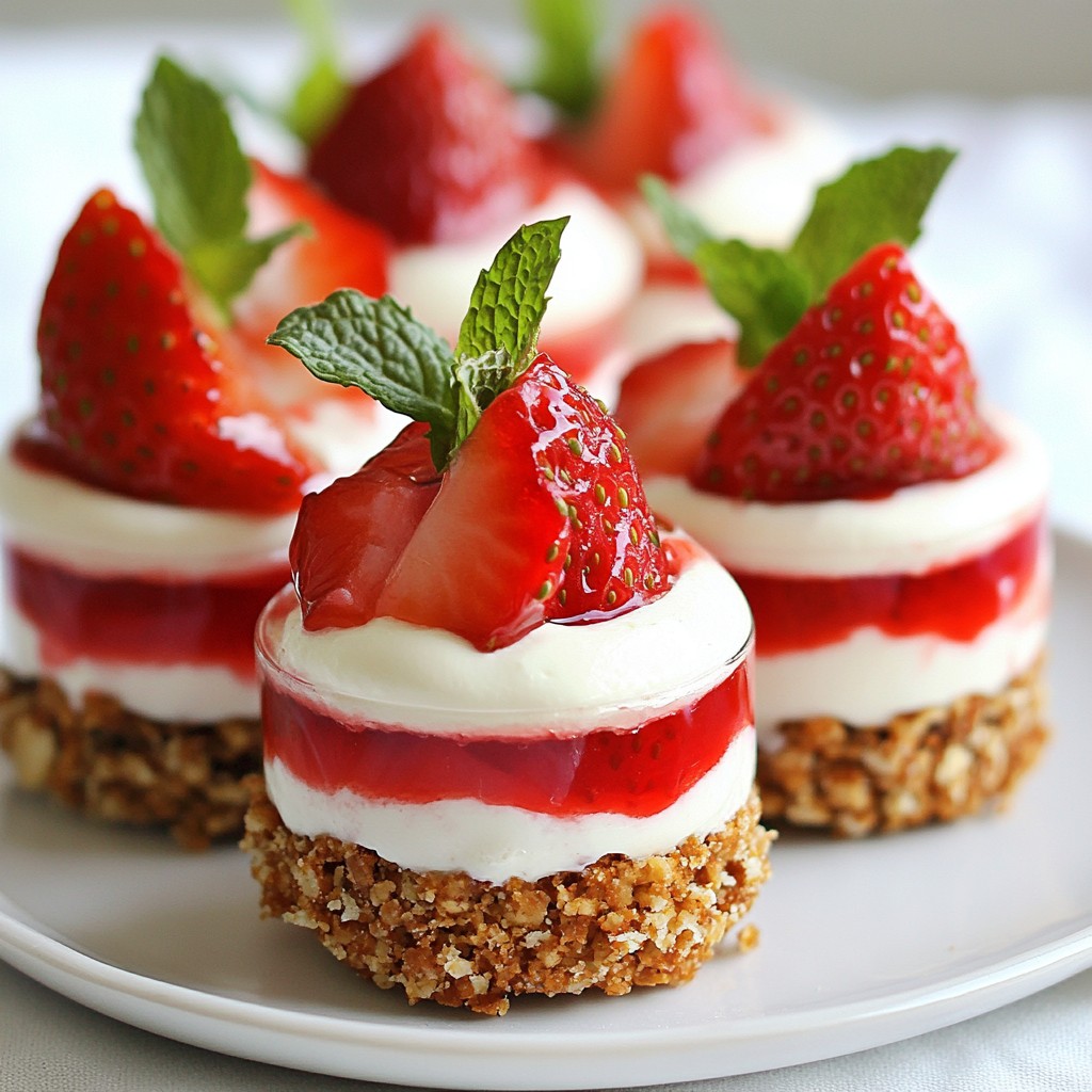 Erdbeer-Pretzel-Salat-Tassen Leckere und frische Idee