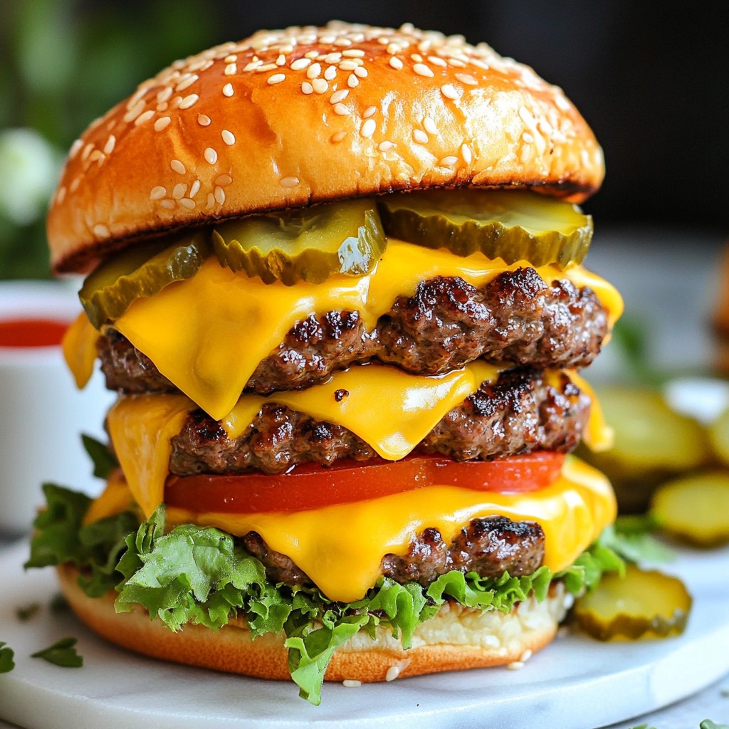 Saftige Copycat Rezepte In-N-Out Doppel-Cheeseburger