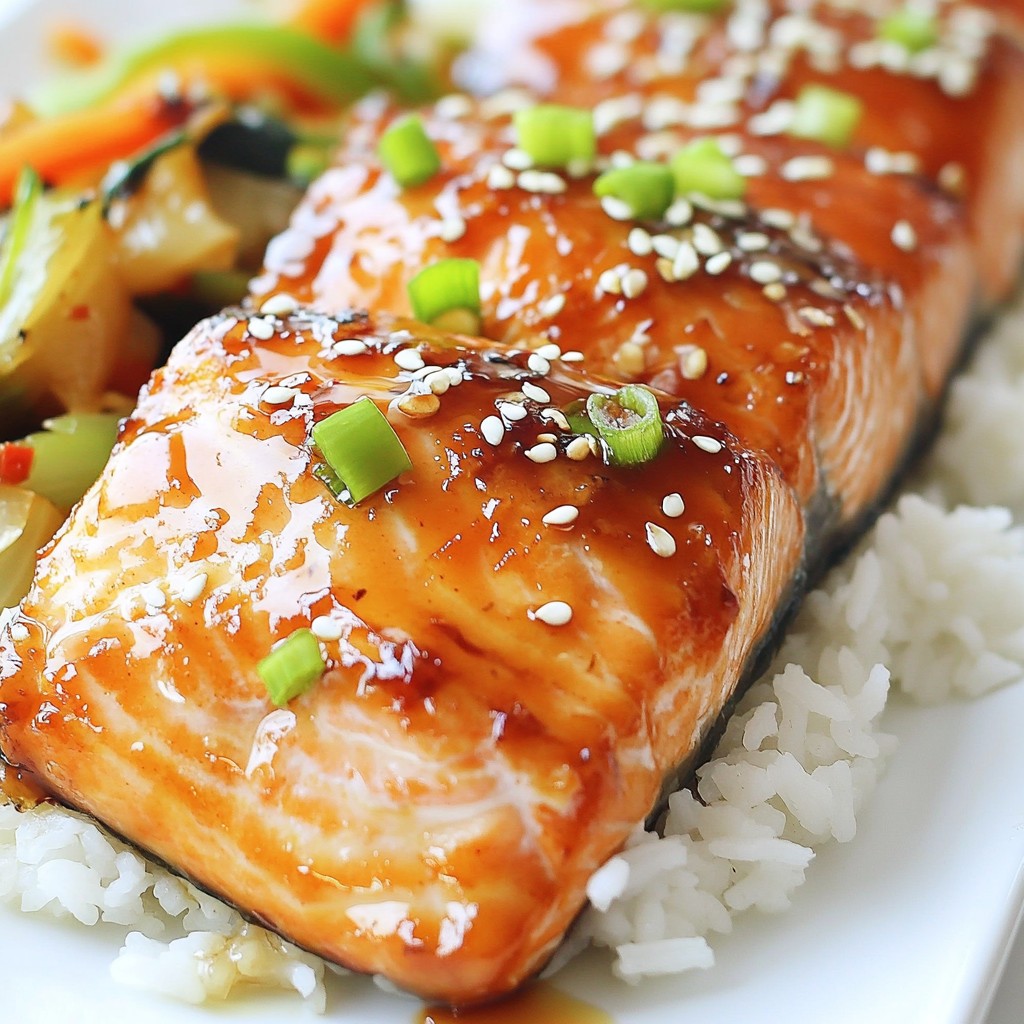 Honig-Sriracha-Glasierter Lachs Einfaches Rezept