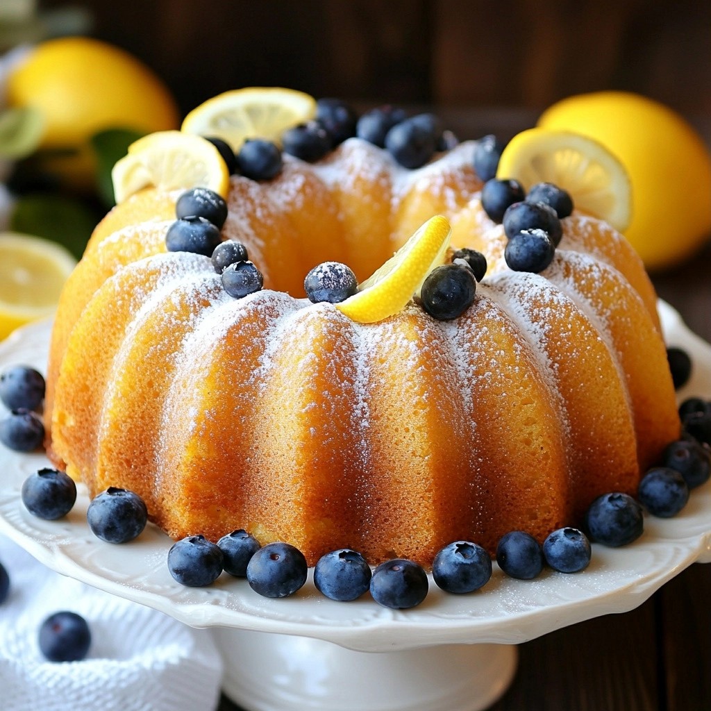 Fluffy Copycat Recipes Lemon Blueberry Pound Cake