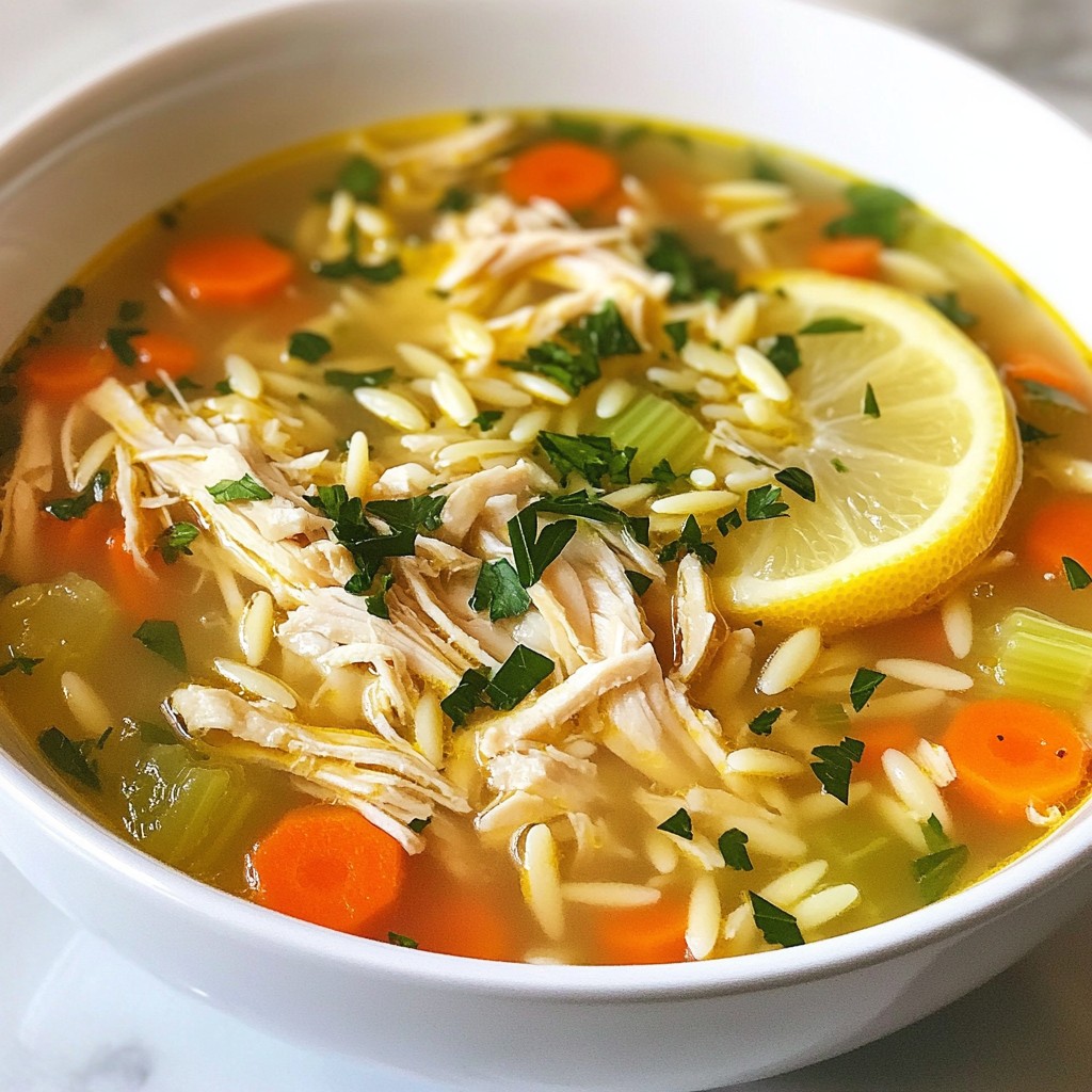 Griechische Zitronen-Hühnchensuppe einfach kochen