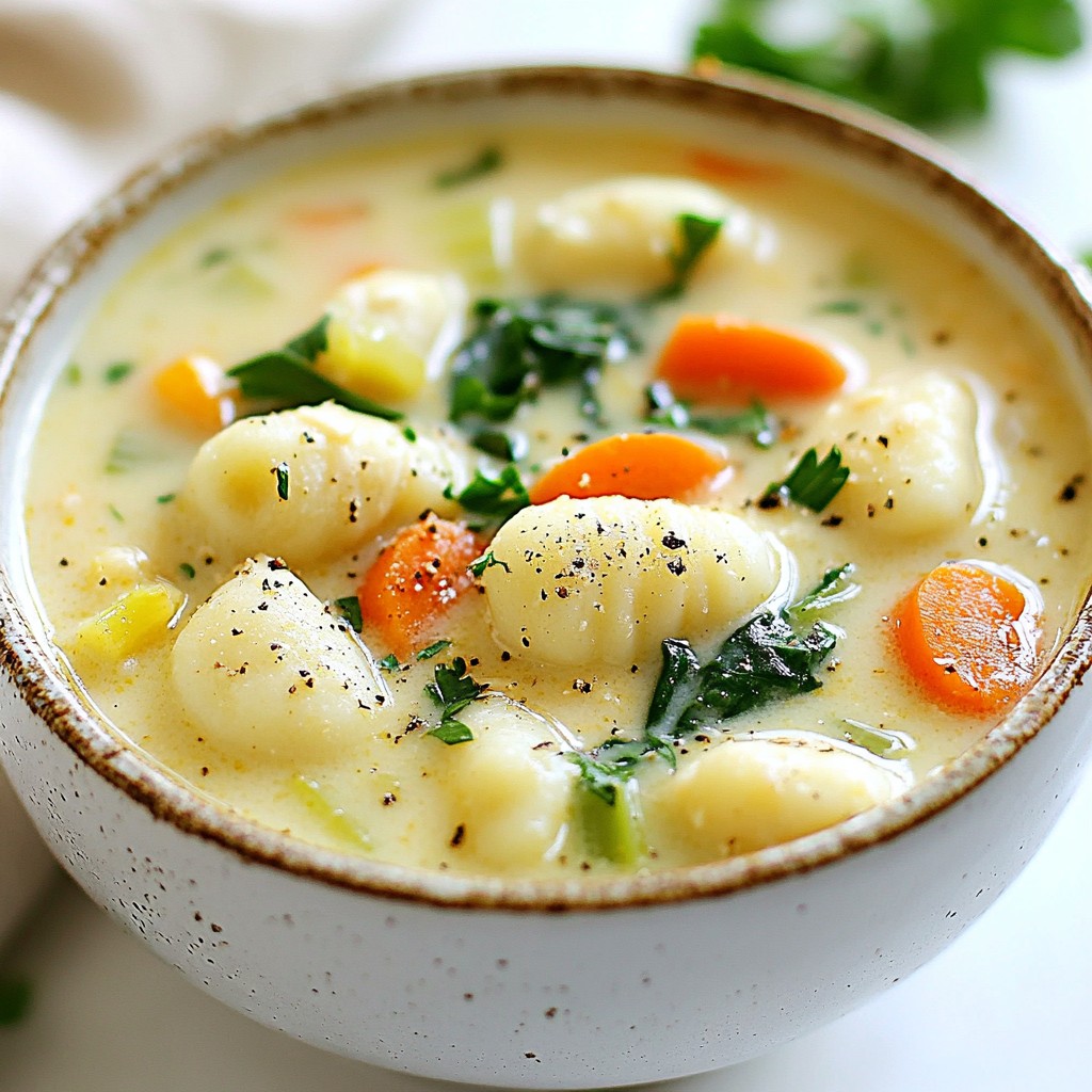 Creamy Chicken Gnocchi Soup Reiche und Herzhafte Mahlzeit