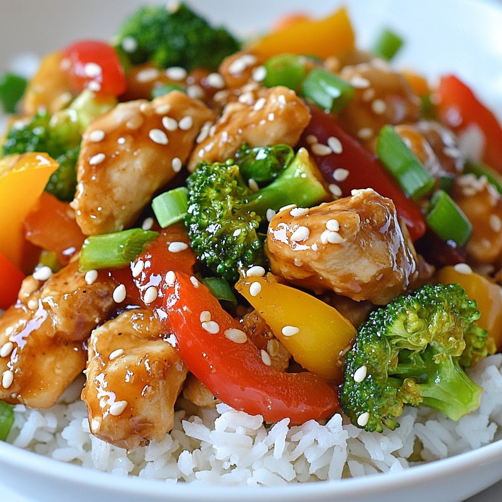 Honey Sesame Chicken Bowls Lecker und Einfach Zubereiten