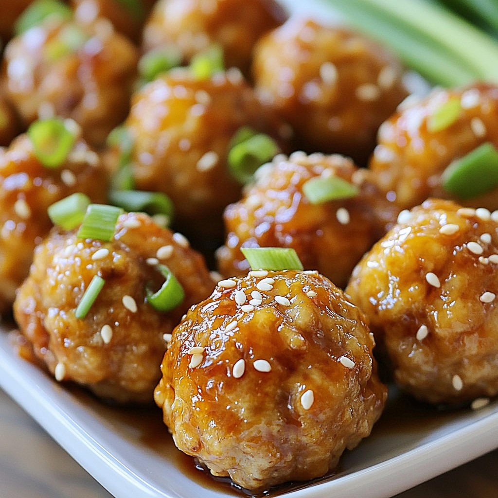 Teriyaki Chicken Meatballs Einfache und köstliche Rezeptur