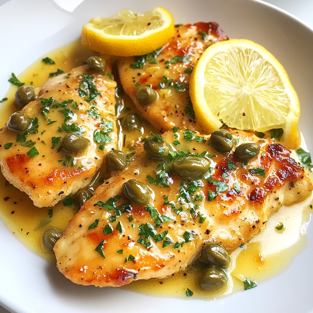 Zesty Restaurant-Style Lemon Herb Chicken Piccata
