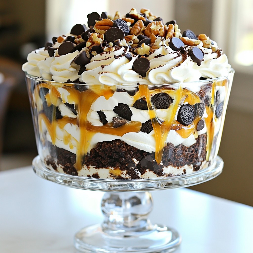 Schokoladenkaramell-Brownie-Trifle Einfaches Rezept