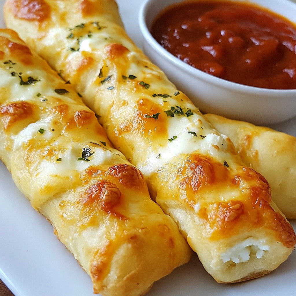 Cheesy Restaurant-Style Stuffed Breadsticks Rezept
