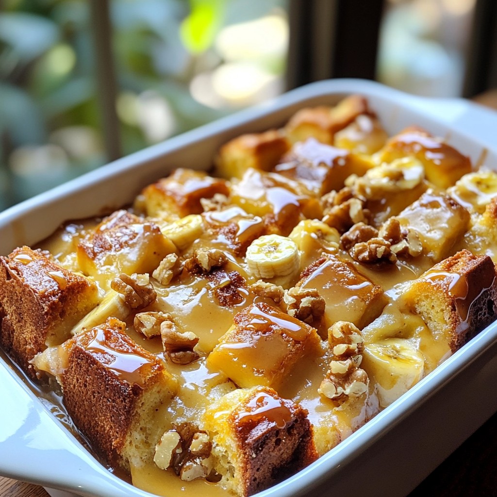 Karamell Bananenbrot Pudding Köstliches Rezept