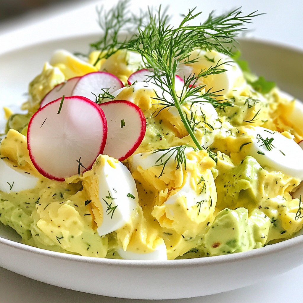 Cremiger Avocado-Ei-Salat Einfache und gesunde Mahlzeit