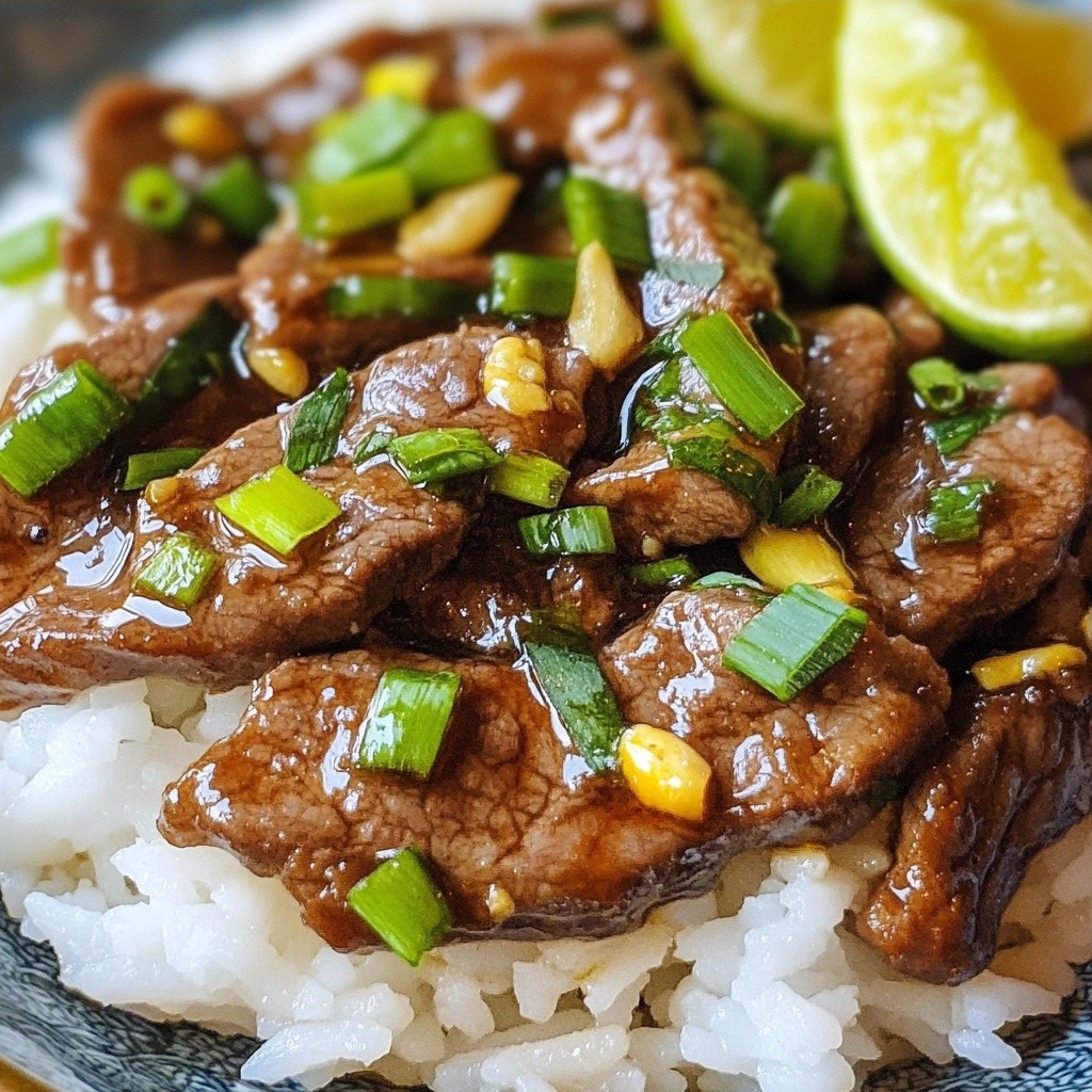 Sizzling copycat recipes Mongolian Beef Stir-Fry genießen