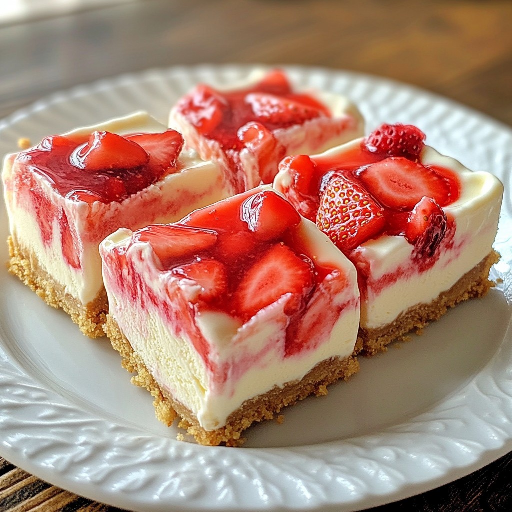 Erdbeer-Cheesecake-Eiscreme-Riegel Frisch und Lecker