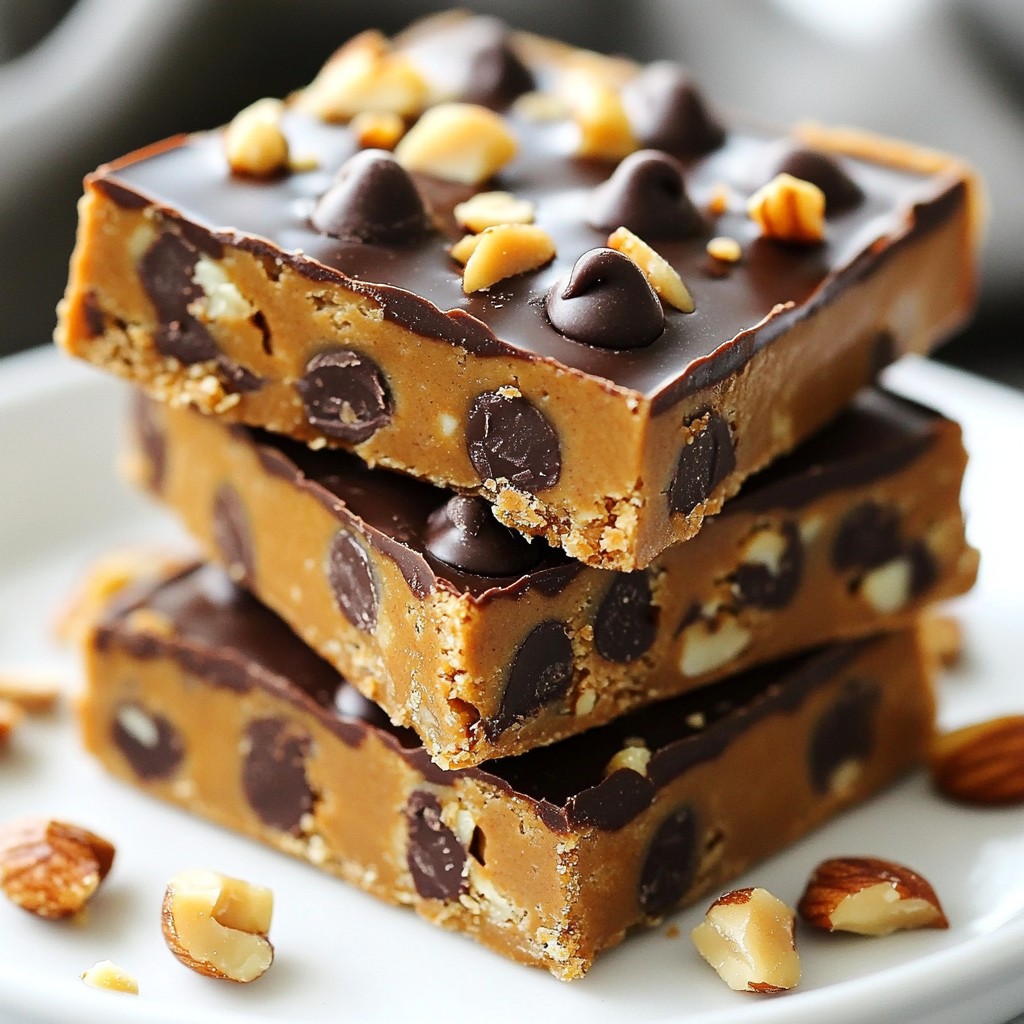 Peanut Butter Chocolate Chip Protein Bars Kraftvoll Snack