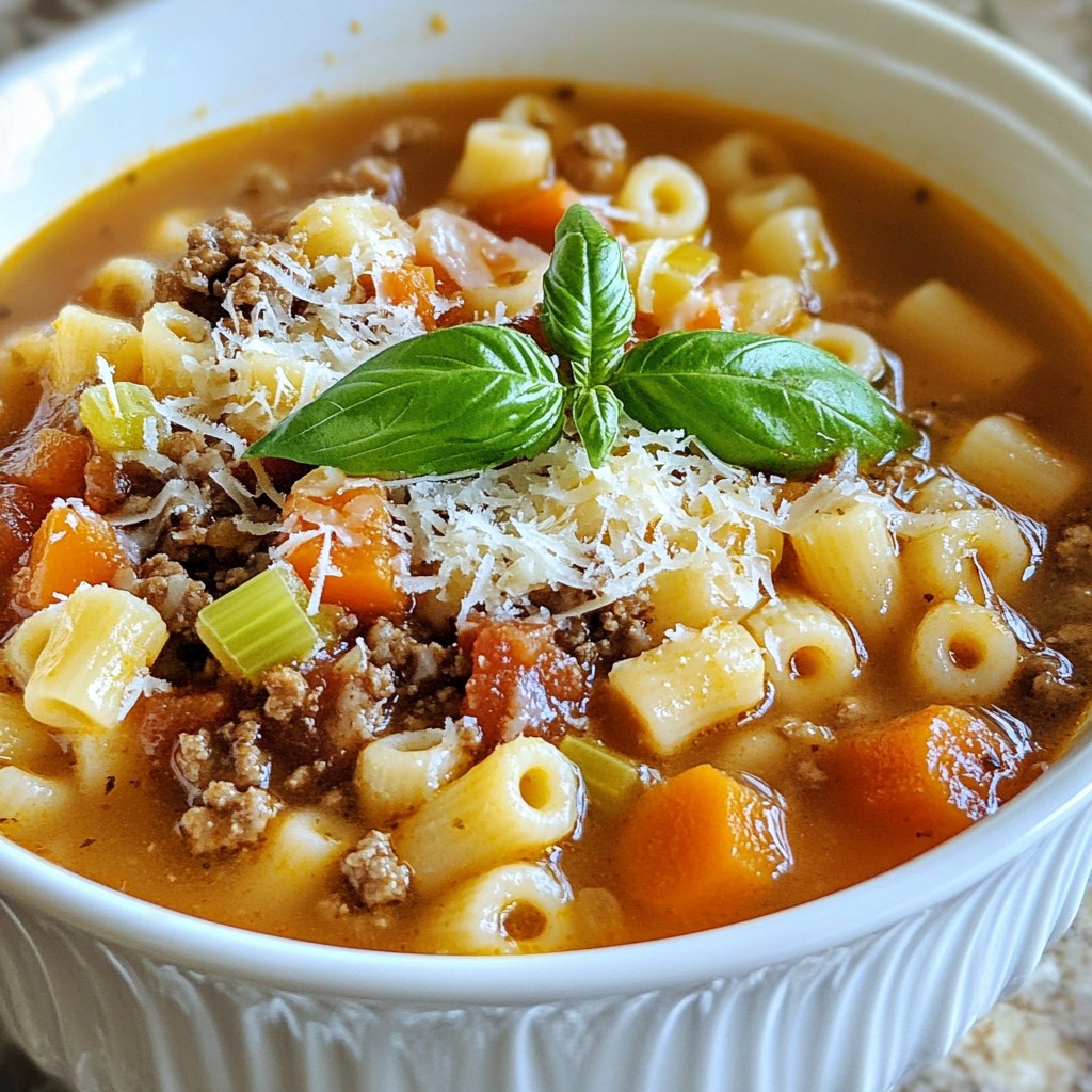Savory Olive Garden Copycat Pasta e Fagioli Rezept