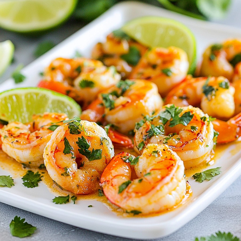 Zesty Cilantro Lime Shrimp Frisch und Lecker Gericht