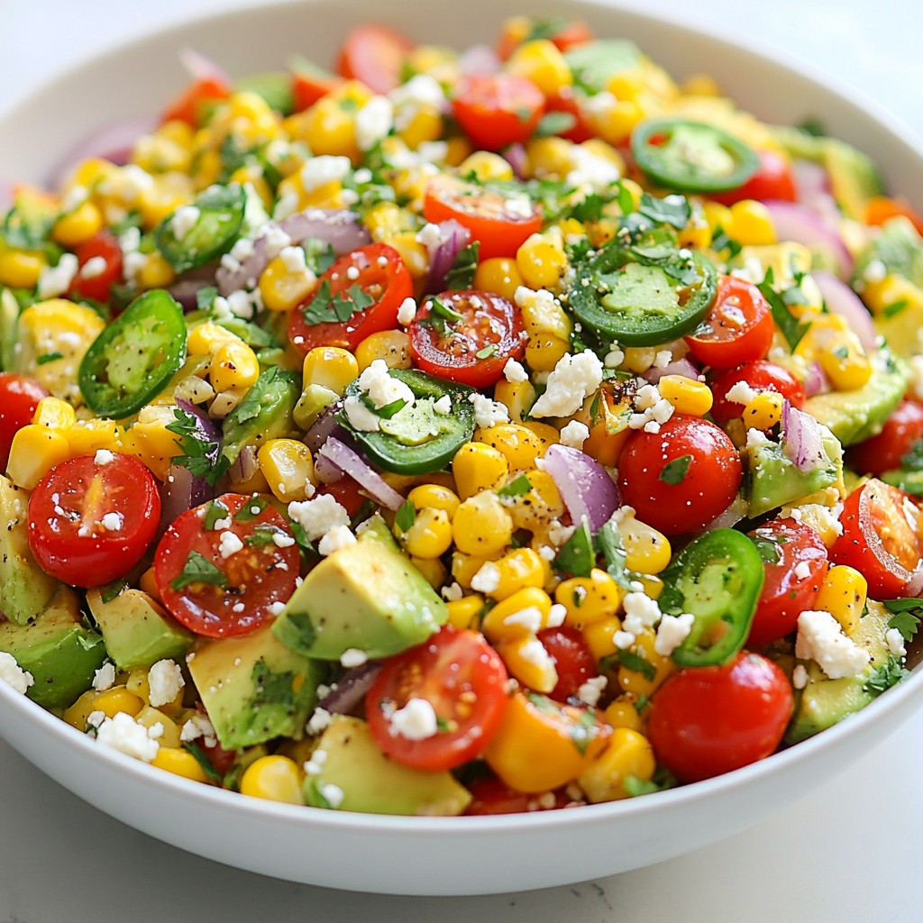 Avocado Corn Tomato Salad Frisch und Einfach Genießen