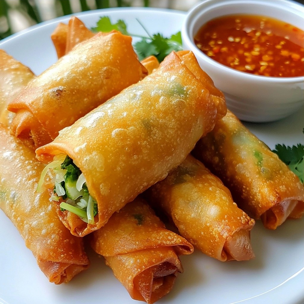 Knusprige Restaurant-Style Thai Frühlingsrollen Rezept