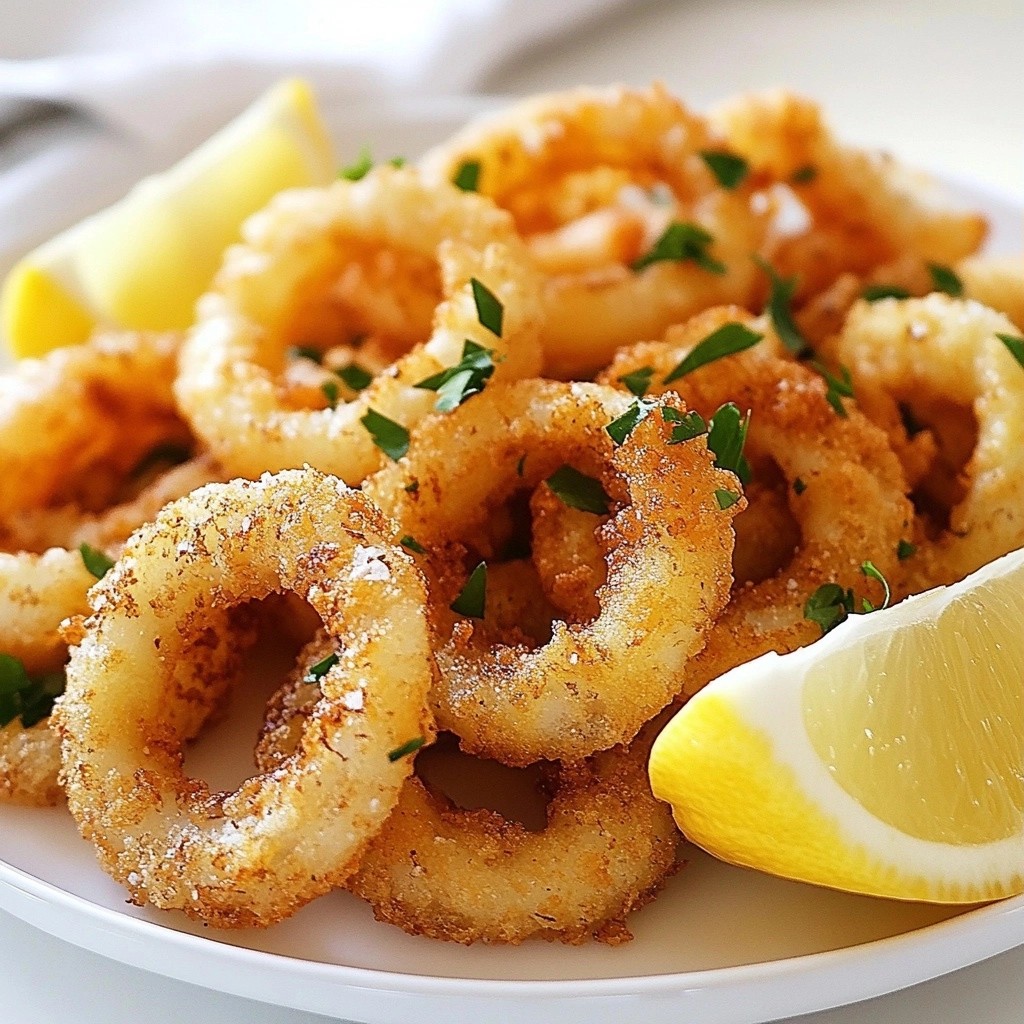 Crunchy Copycat Recipes Fried Calamari Rings Einfach und Lecker