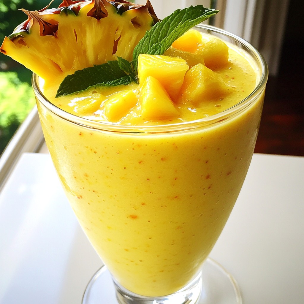 Mango Pineapple Smoothie Gesund und Erfrischend Genießen