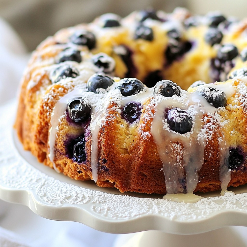 Leckerer Blaubeer Zitronen Kaffeekuchen Rezept