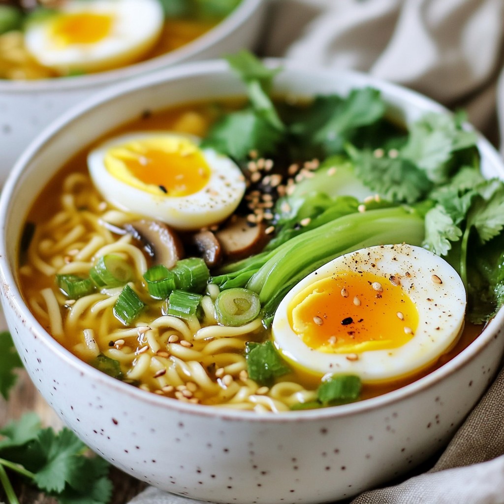 Würzige Miso Ramen Nudelsuppe für jeden Anlass