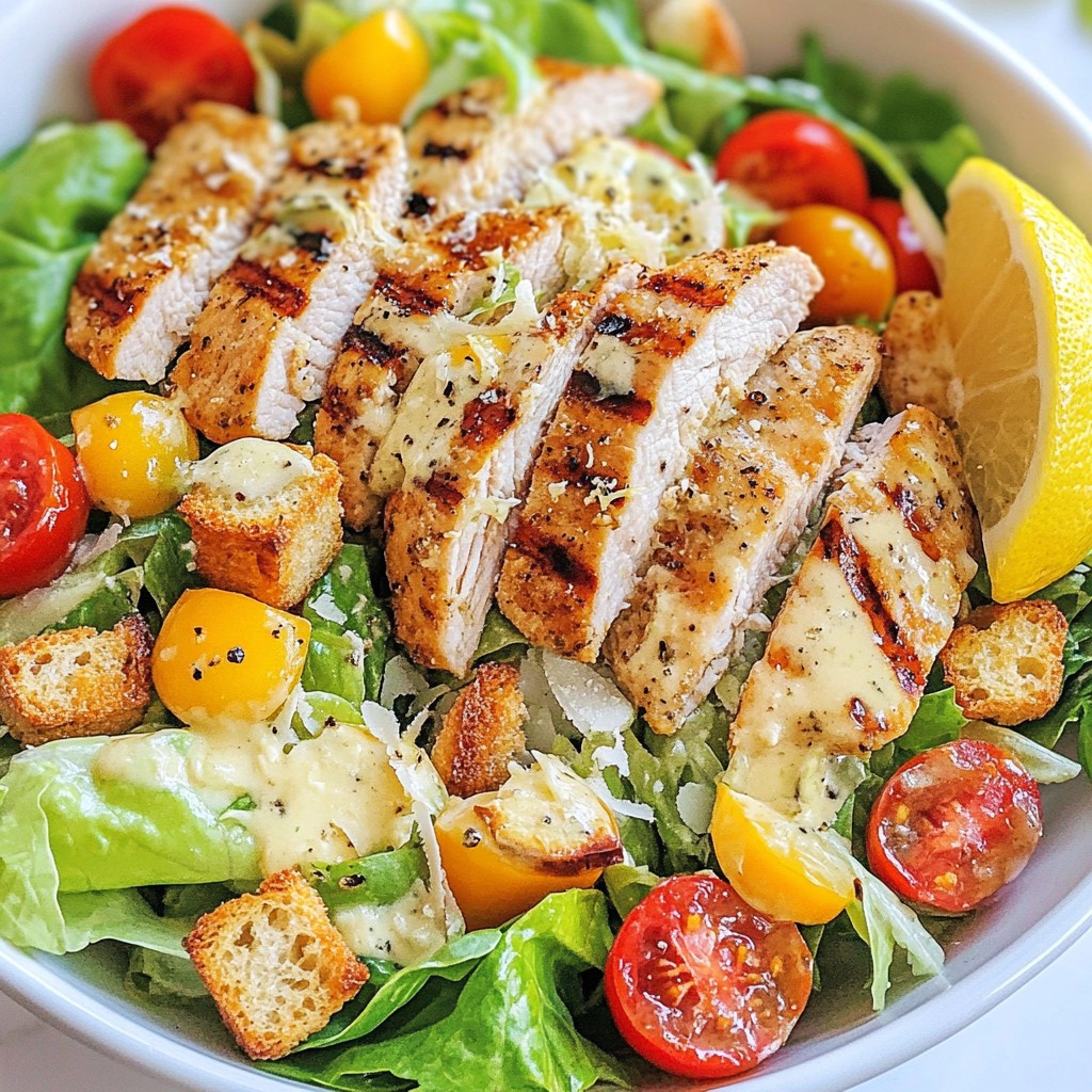 Zesty Restaurant-Style Chicken Caesar Salad Rezept
