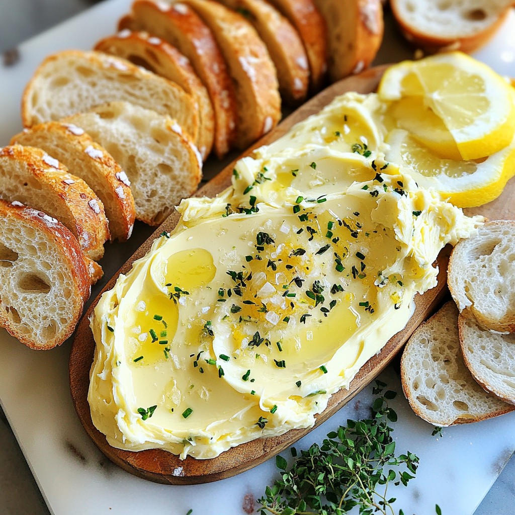 Knoblauch-Kräuter-Butter Board Einfach und Lecker Rezept