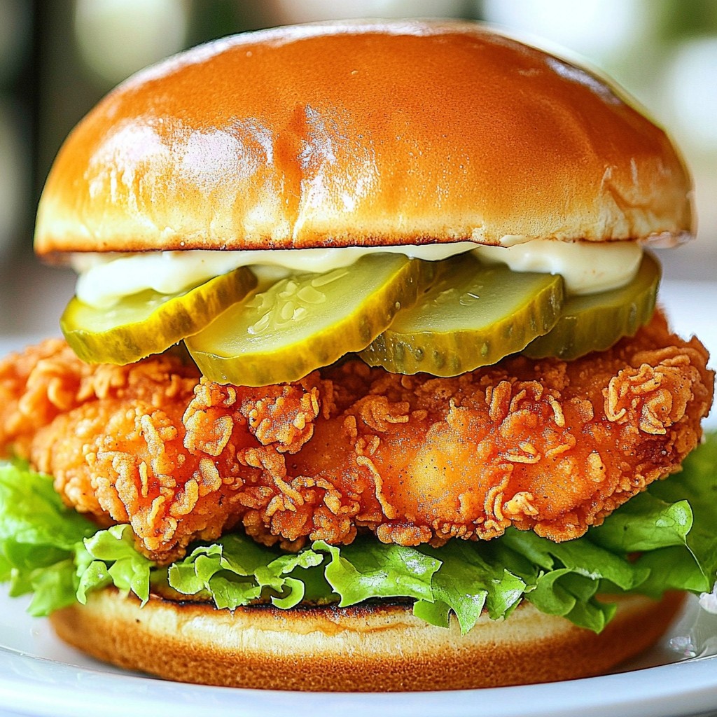 Crispy Chick-fil-A at Home Chicken Sandwich Rezept