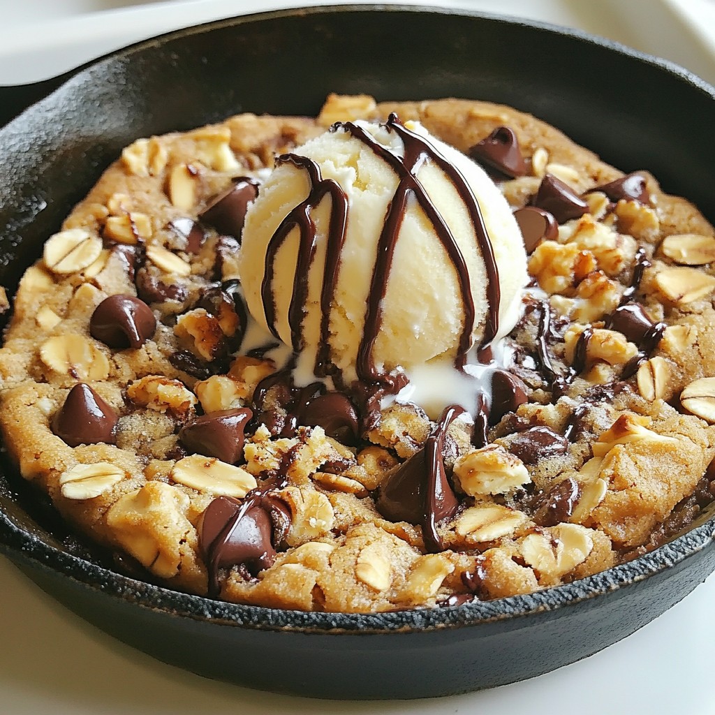 Schokoladenstückchen-Haferflocken-Pfannen-Keks Rezept