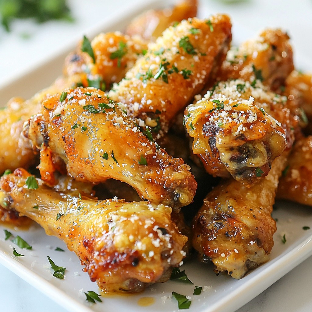 Savory Copycat Recipes Garlic Parmesan Chicken Wings