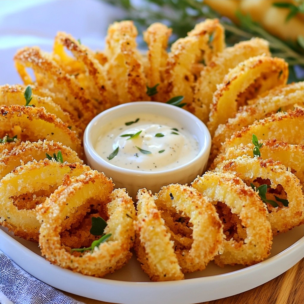 Knusprige Restaurant-Zwiebelringe Rezept für Zuhause