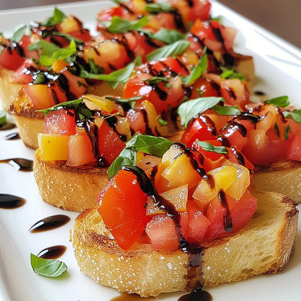 Roasted Garlic Tomato Bruschetta Einfach und Lecker
