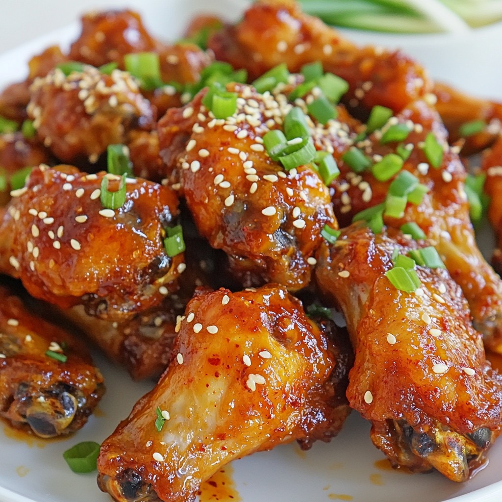 Spicy Korean Chicken Wings Einfach und lecker zubereiten