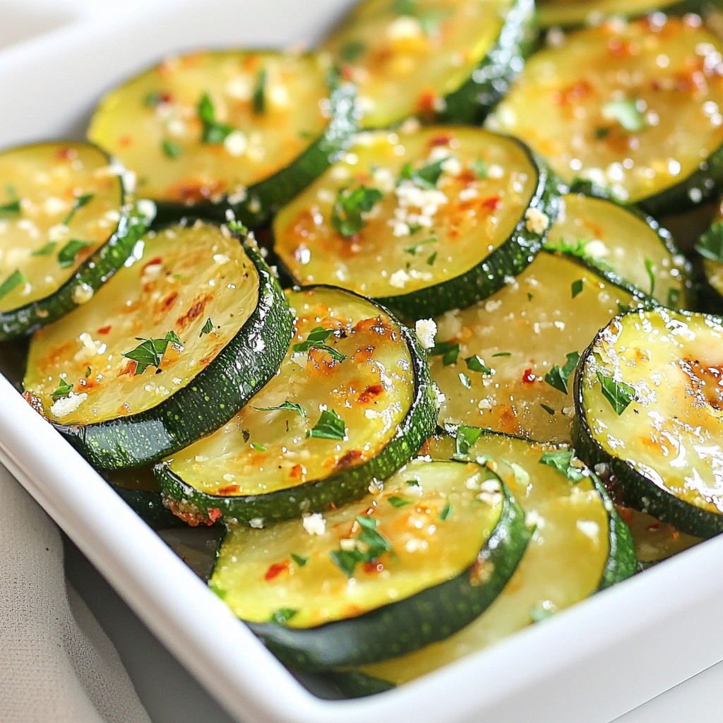 Garlic Parmesan Roasted Zucchini Köstliches Rezept