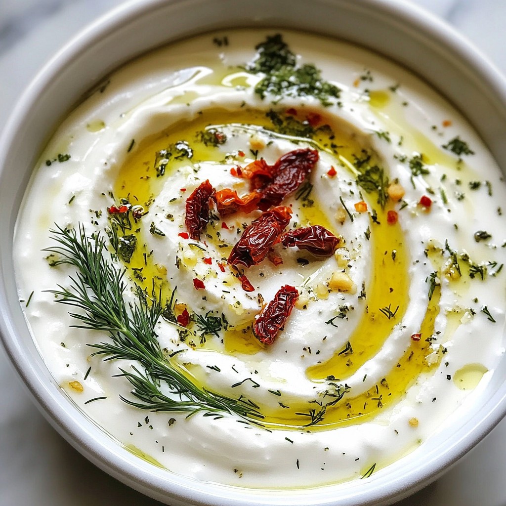 Knoblauch Kräuter Feta Dip Einfaches Rezept entdecken