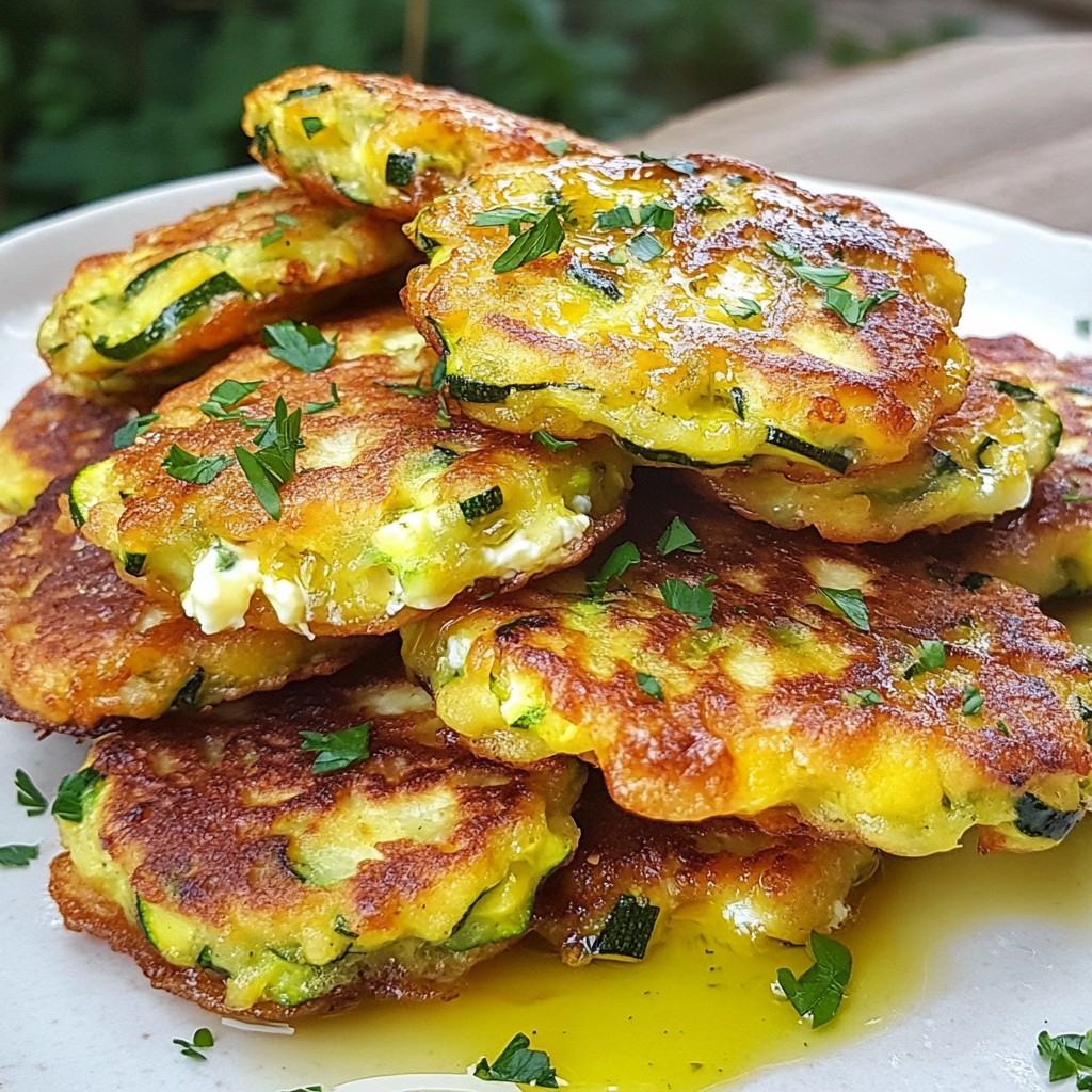 Lemon Ricotta Zucchini Fritters Knusprig und Lecker
