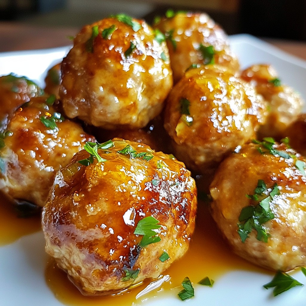 Honey Sriracha Turkey Meatballs Würzig und Einfach