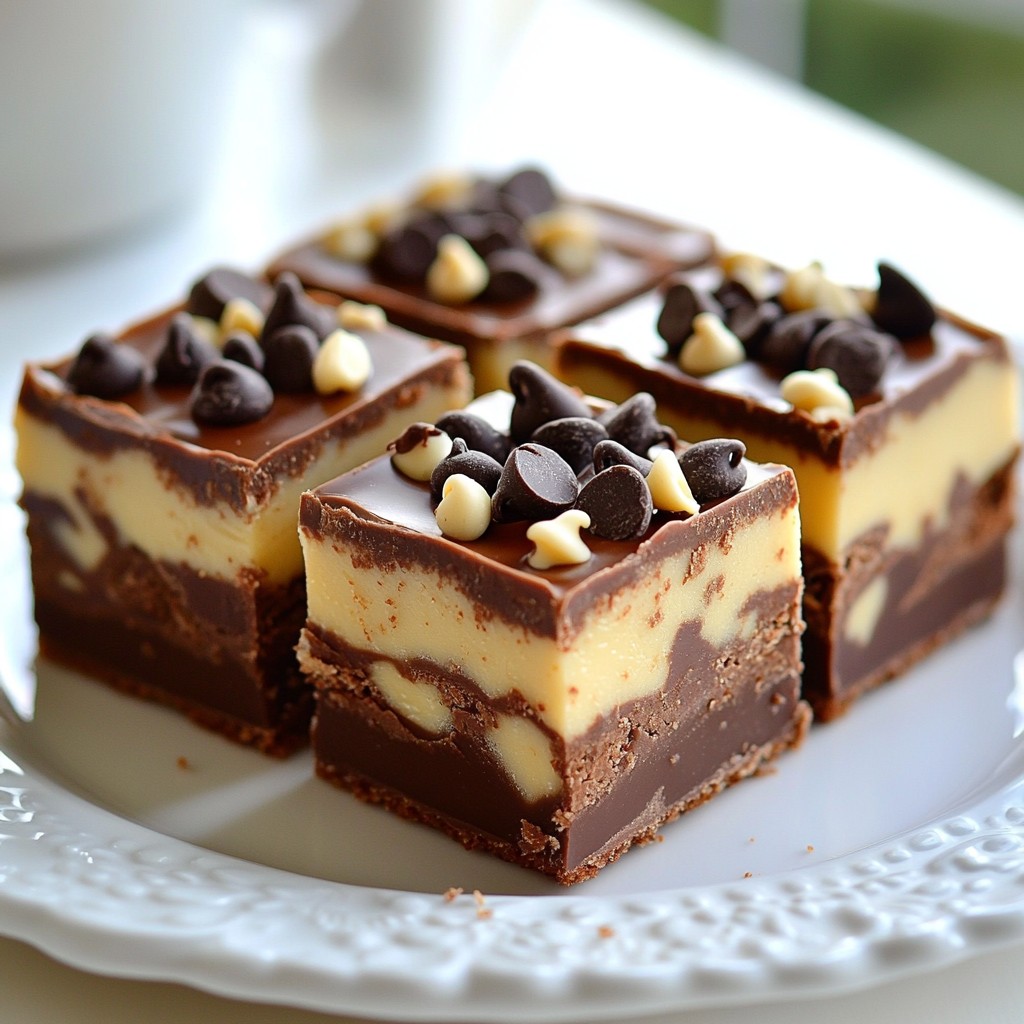 Triple Chocolate Peanut Butter Fudge Köstliche Mischung