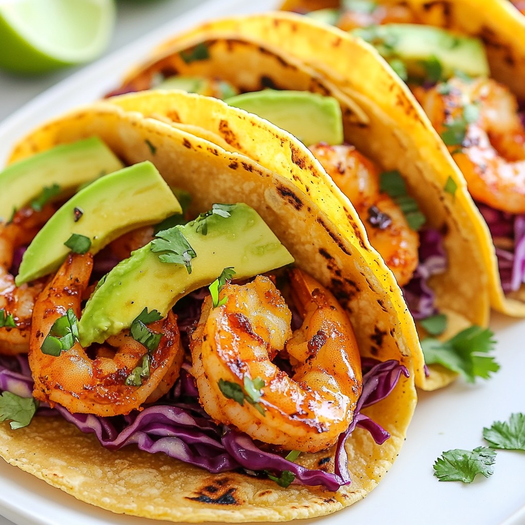 Spicy Garlic Shrimp Tacos Einfaches Genussrezept