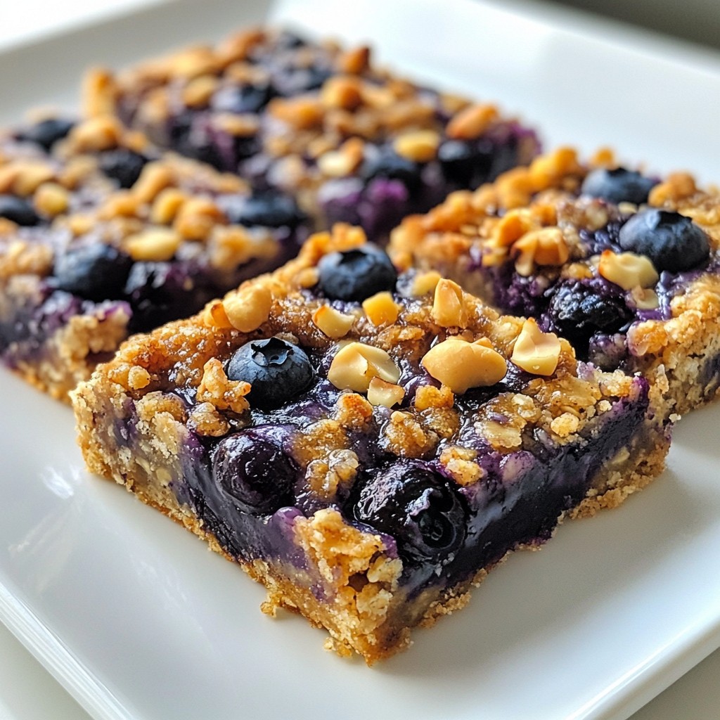 Blaubeer-Haferflocken-Riegel köstlicher Frühstücksnuss